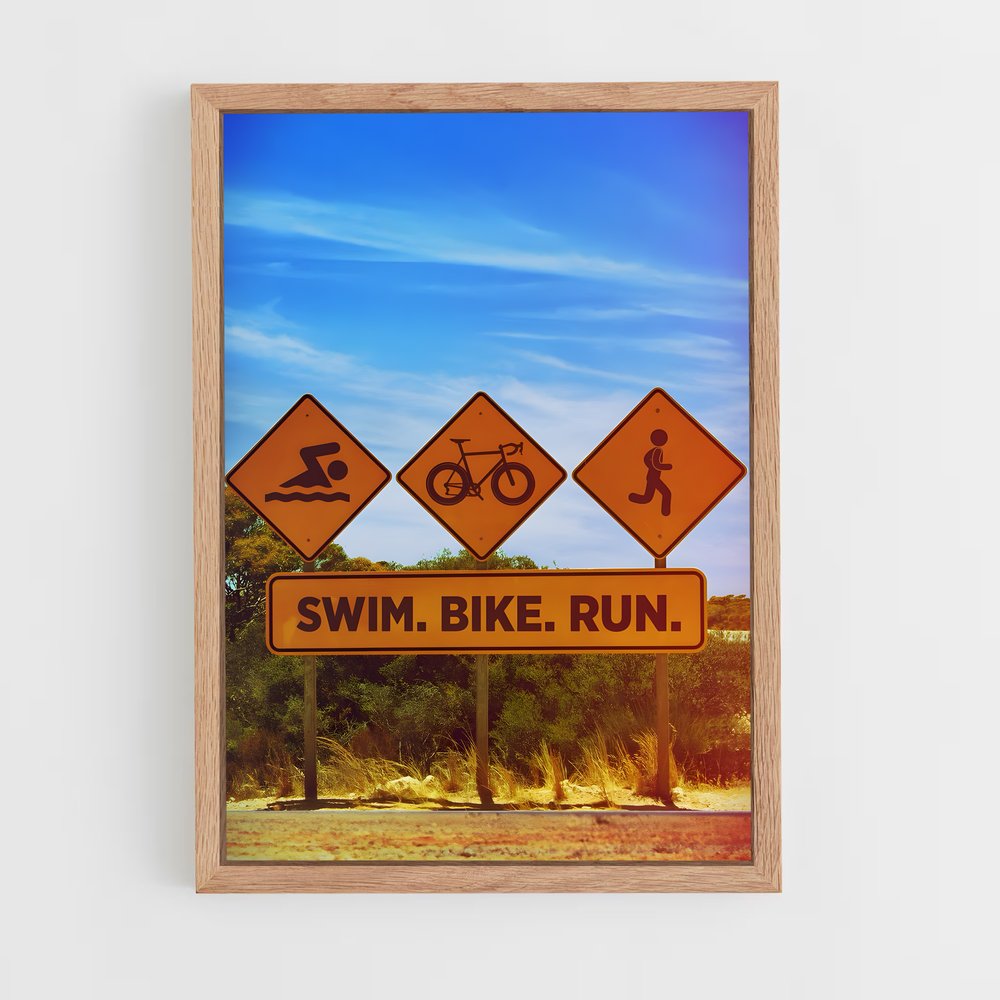 Poster Pédale et Vitesse – affiche Athlétisme (vue 4)
