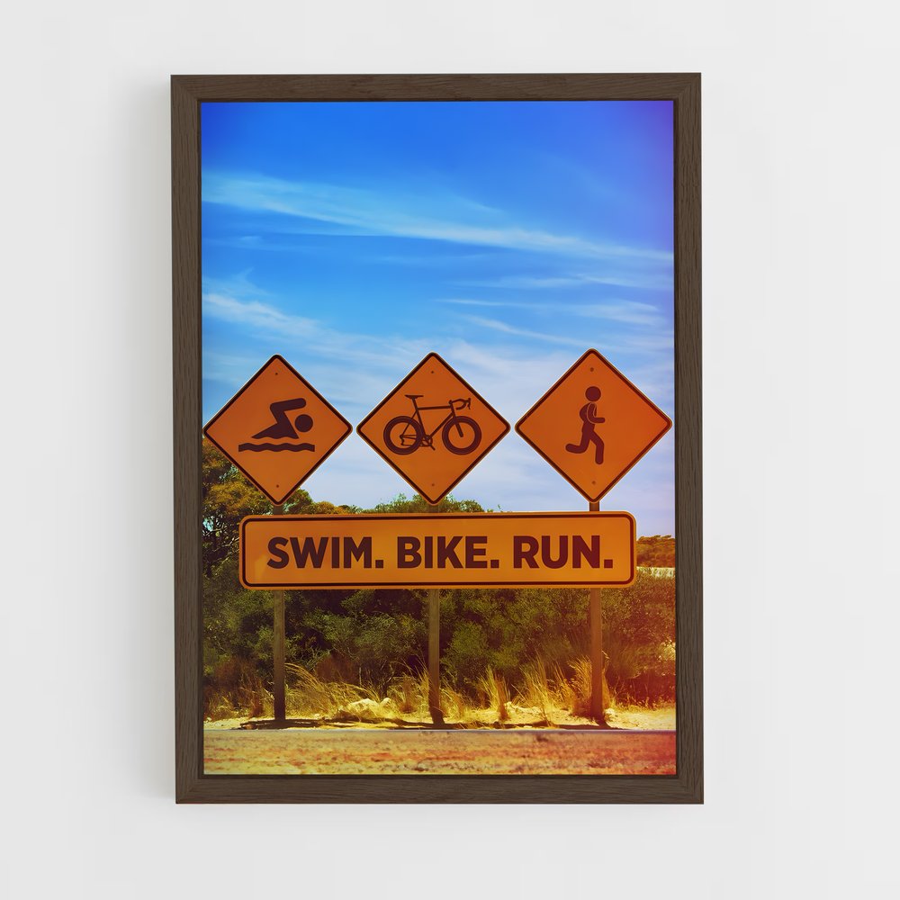 Poster Pédale et Vitesse – affiche Athlétisme (vue 5)