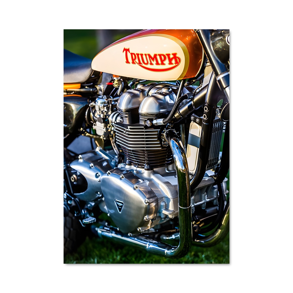 Poster L'Exploit à Deux Roues – affiche Triumph