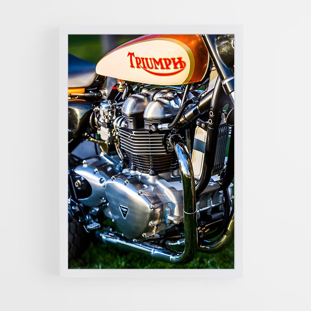 Poster L'Exploit à Deux Roues – affiche Triumph (vue 3)