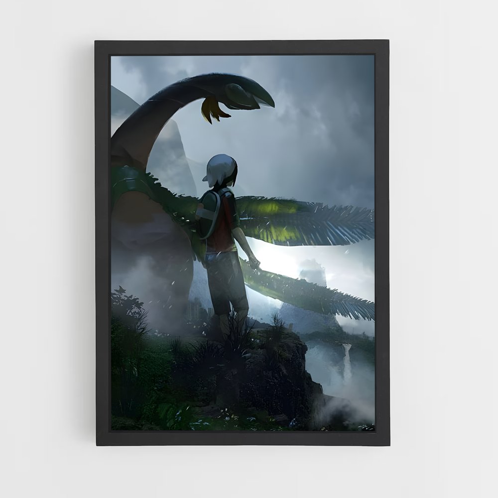 Poster Dragon de la Jungle – affiche Pokemon (vue 2)