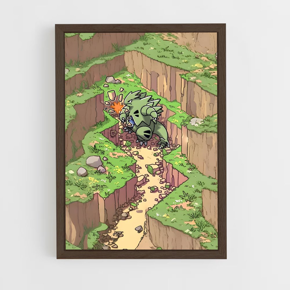 Poster Tyranitar en Balade – affiche Pokemon (vue 5)