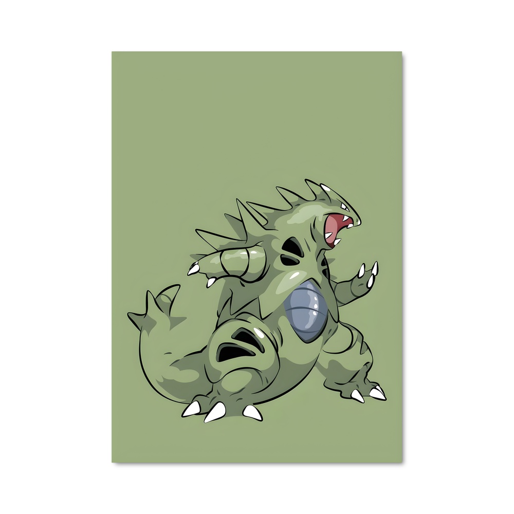 Poster Tyranitar Cartoon – affiche Pokemon