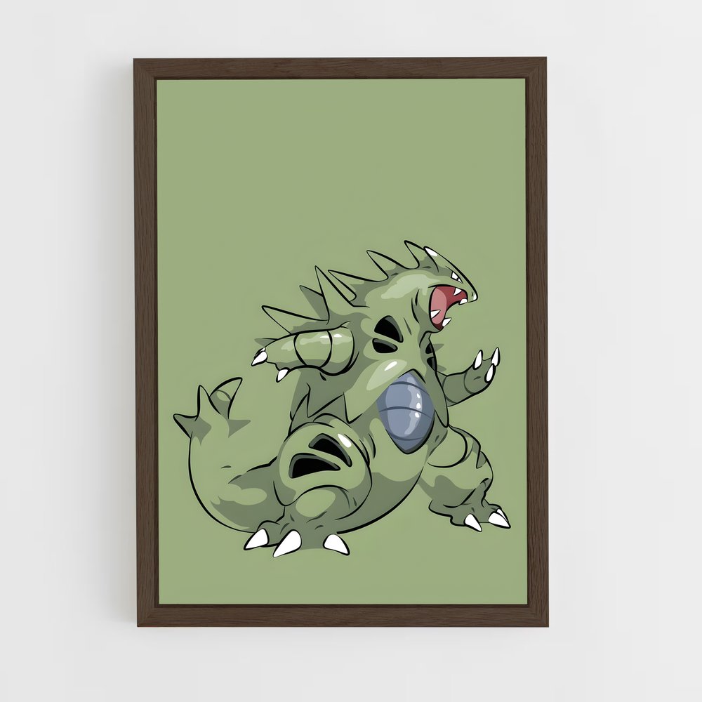 Poster Tyranitar Cartoon – affiche Pokemon (vue 5)