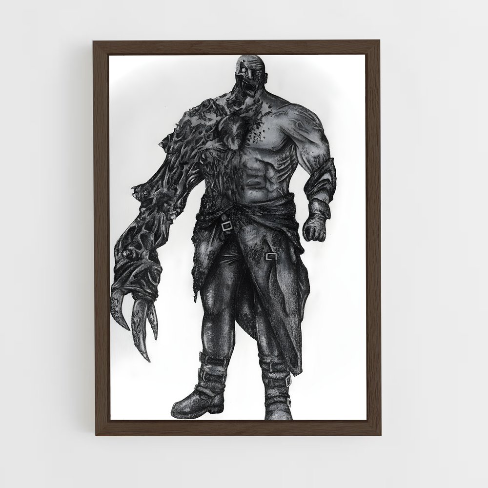 Poster Le Tyran au Couteau – affiche Resident Evil (vue 5)
