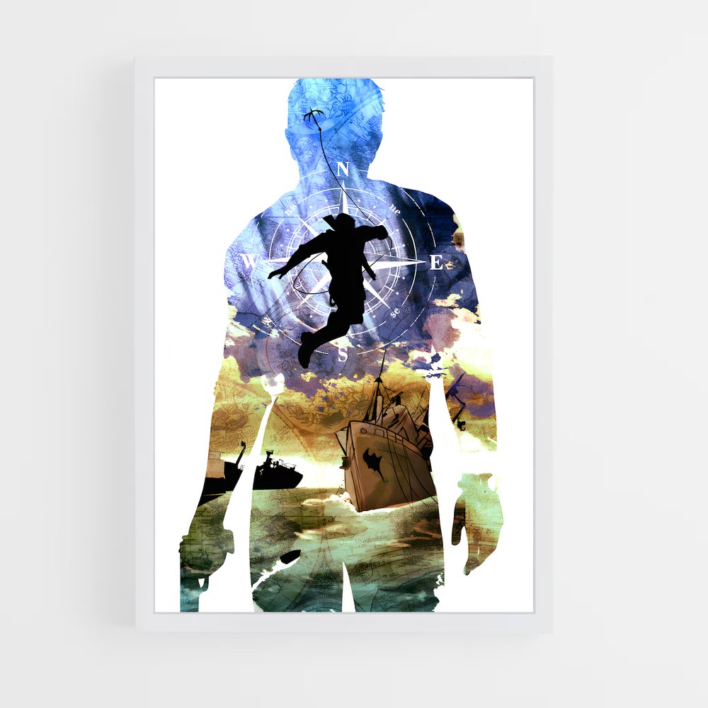 Poster L'Explorateur du Temps – affiche Uncharted (vue 3)