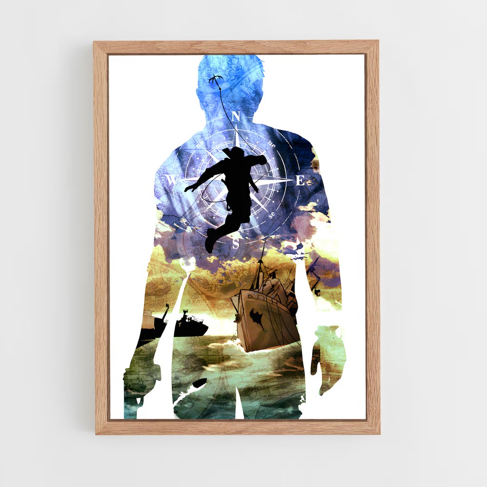 Poster L'Explorateur du Temps – affiche Uncharted (vue 4)