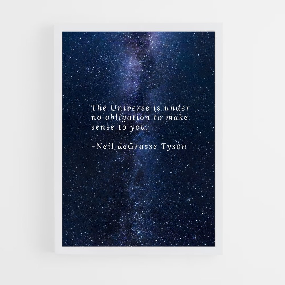 Poster Cosmos Éclatant – affiche Univers (vue 3)