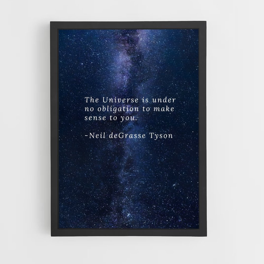Poster Cosmos Éclatant – affiche Univers (vue 2)