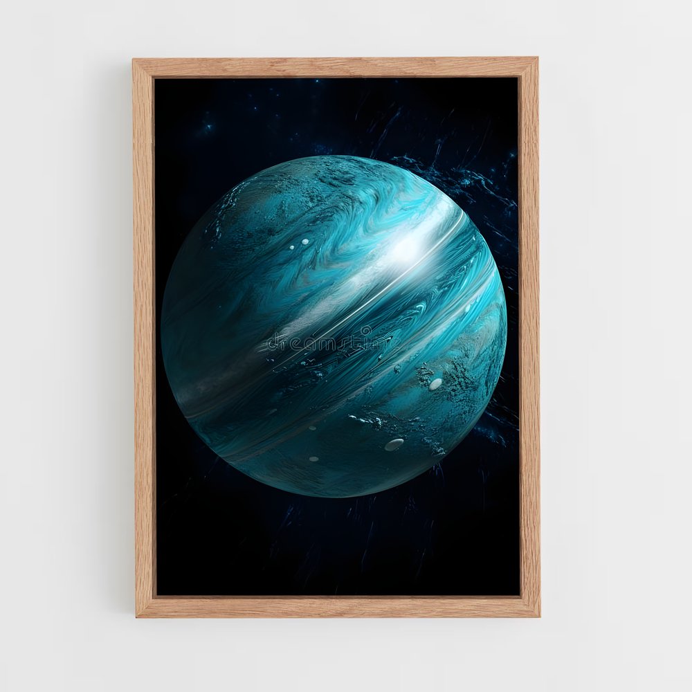 Poster Uranus Éblouissant – affiche Système solaire (vue 4)