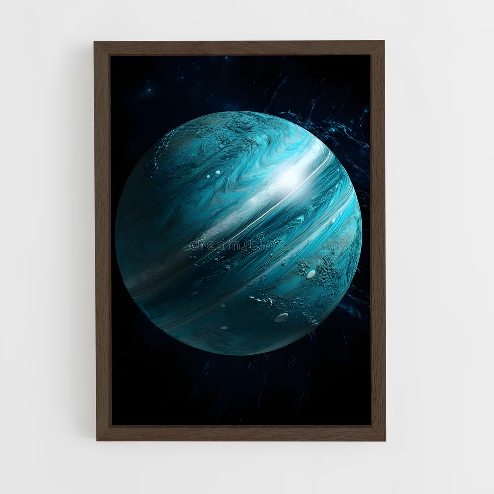 Poster Uranus Éblouissant – affiche Système solaire (vue 5)