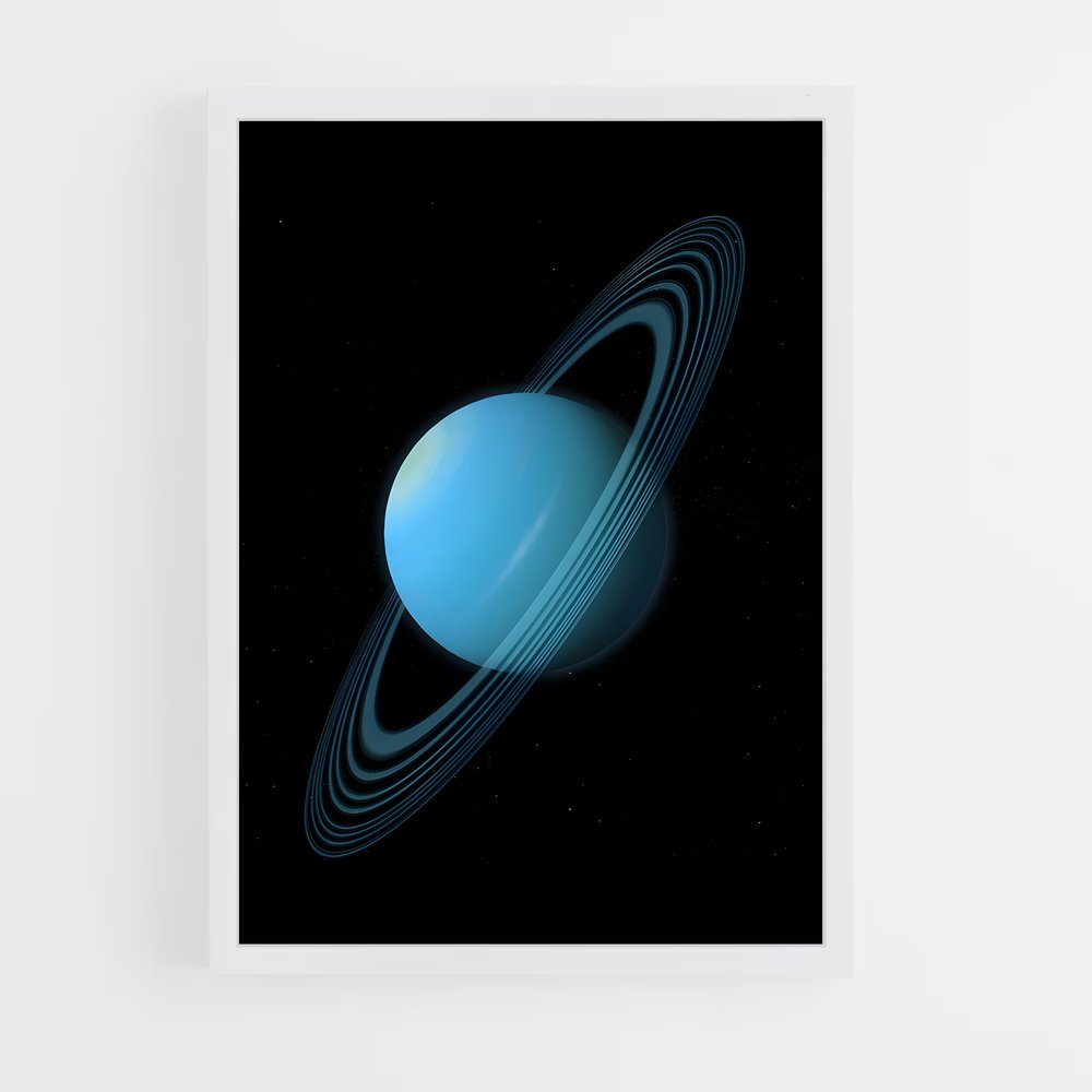 Poster splendide Uranus – affiche Système solaire (vue 3)
