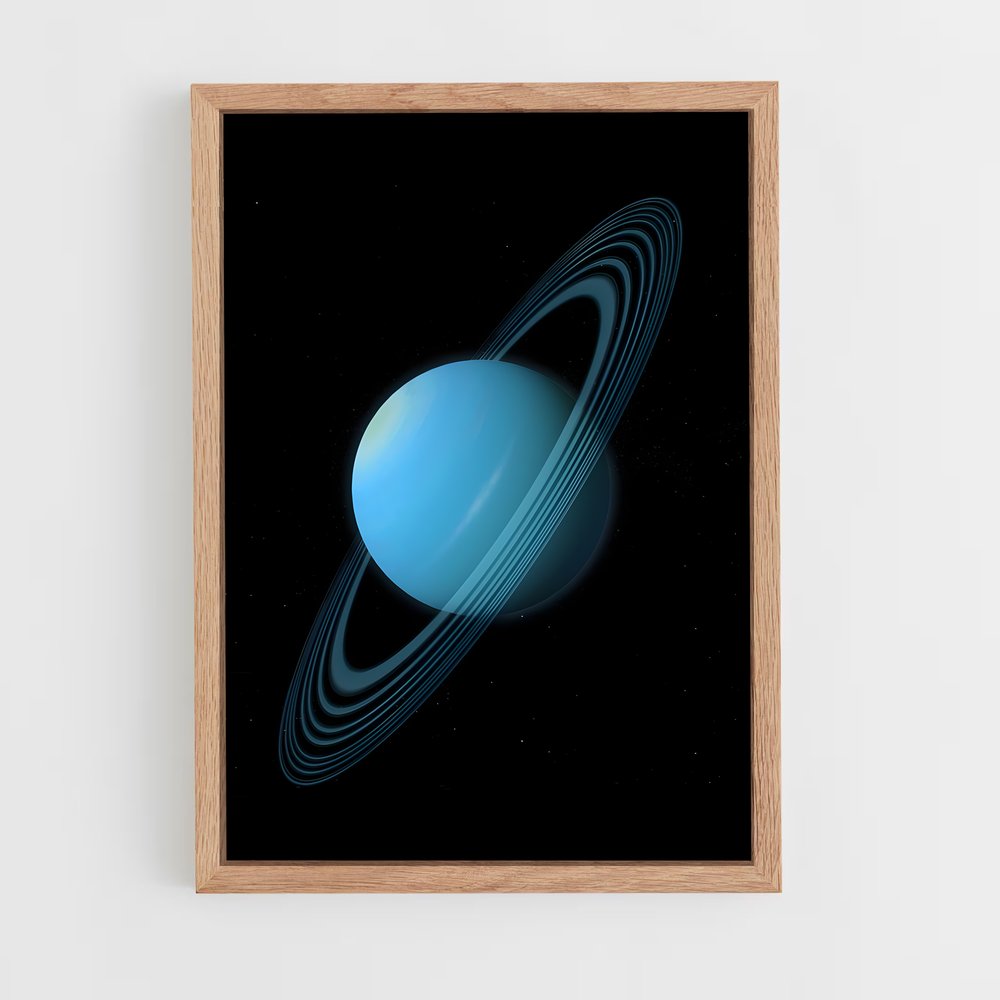 Poster splendide Uranus – affiche Système solaire (vue 4)