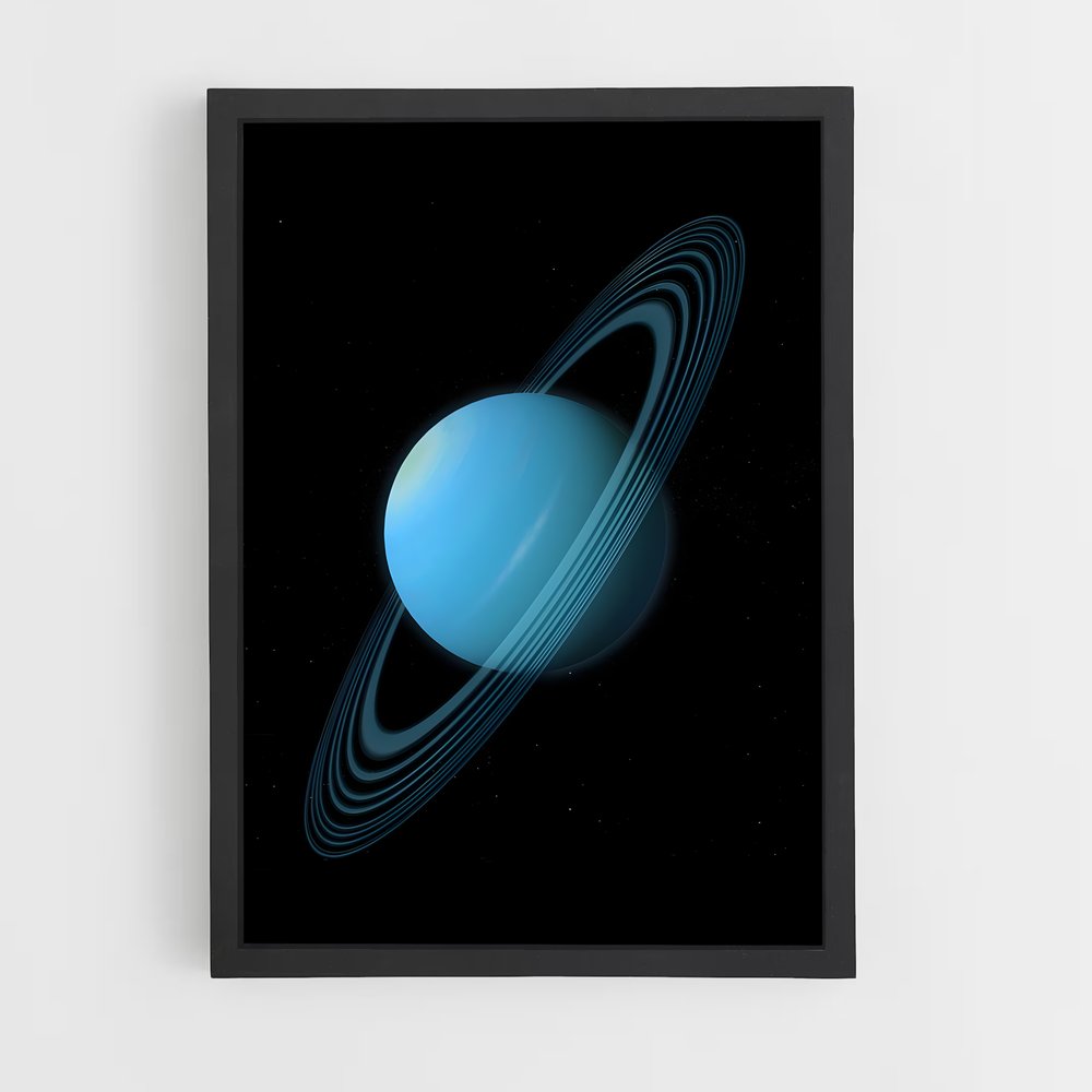 Poster splendide Uranus – affiche Système solaire (vue 2)