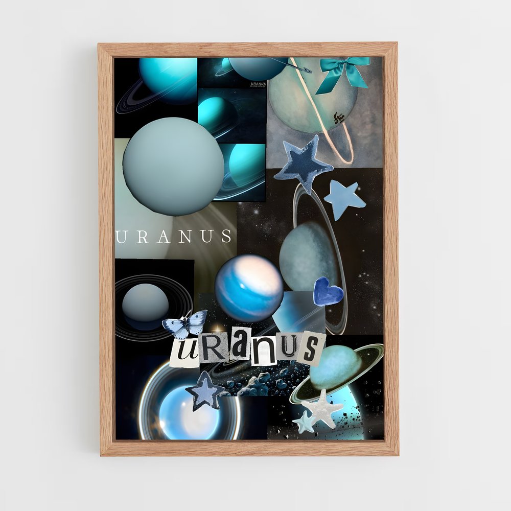 Poster Ciel d'Uranus – affiche Système solaire (vue 4)