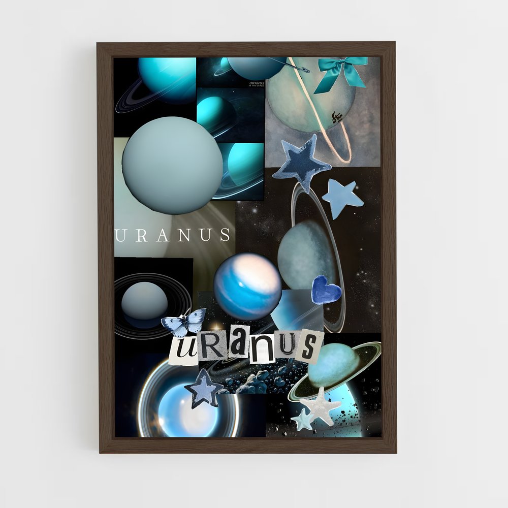 Poster Ciel d'Uranus – affiche Système solaire (vue 5)