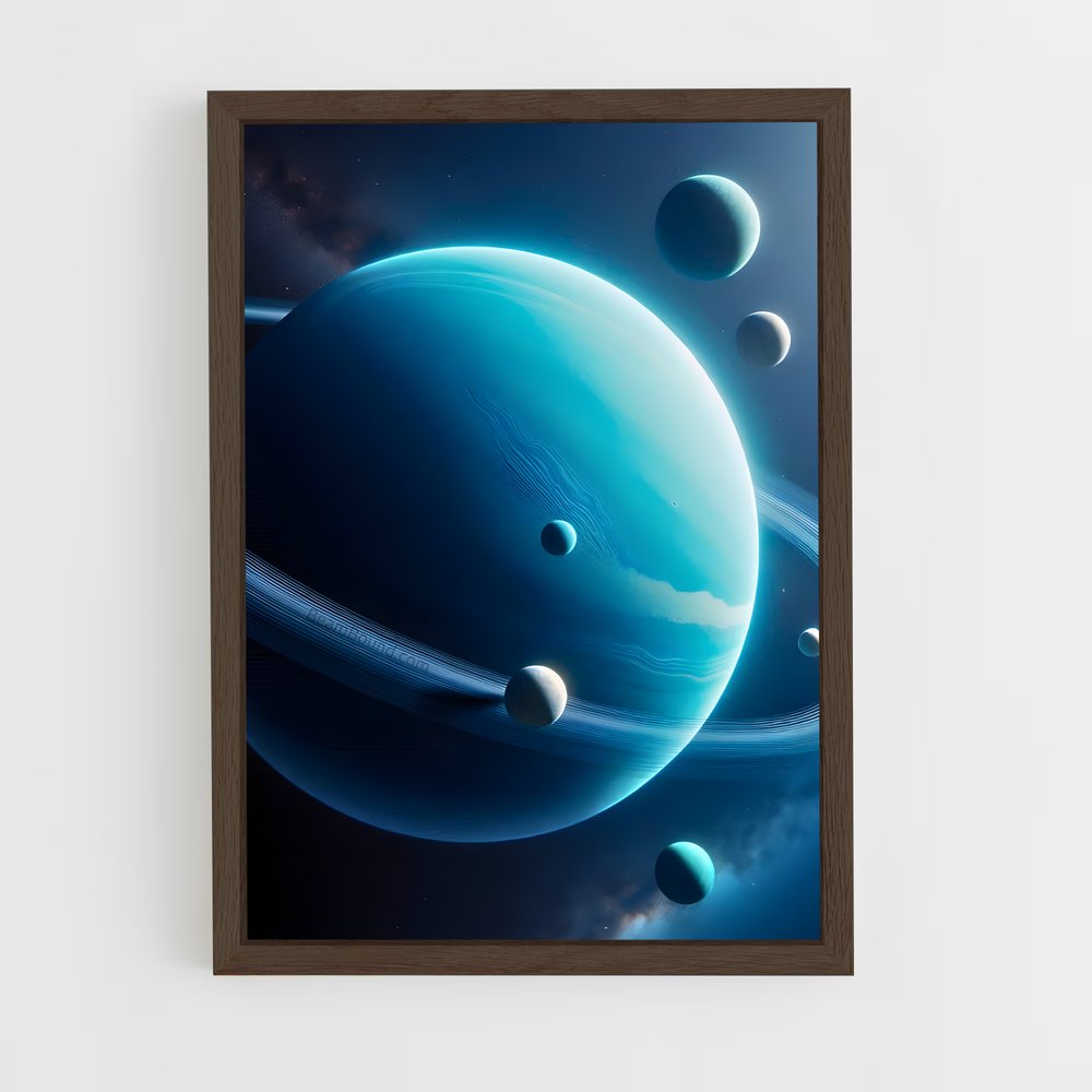 Poster Danse des Planètes – affiche Système solaire (vue 5)
