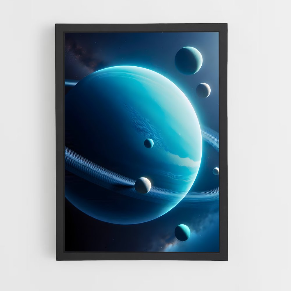 Poster Danse des Planètes – affiche Système solaire (vue 2)