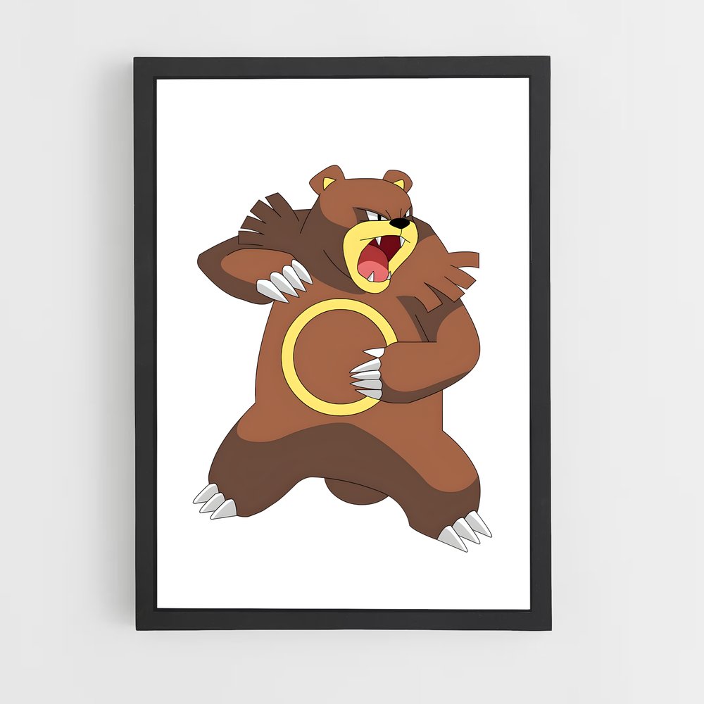 Poster Ourson Enchanté – affiche Pokemon (vue 2)