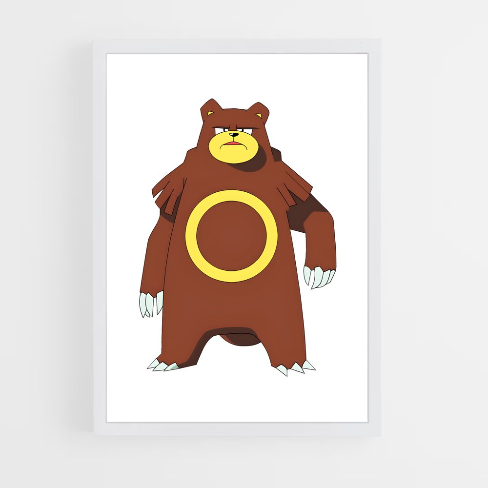 Poster Ours Câlin – affiche Pokemon (vue 3)