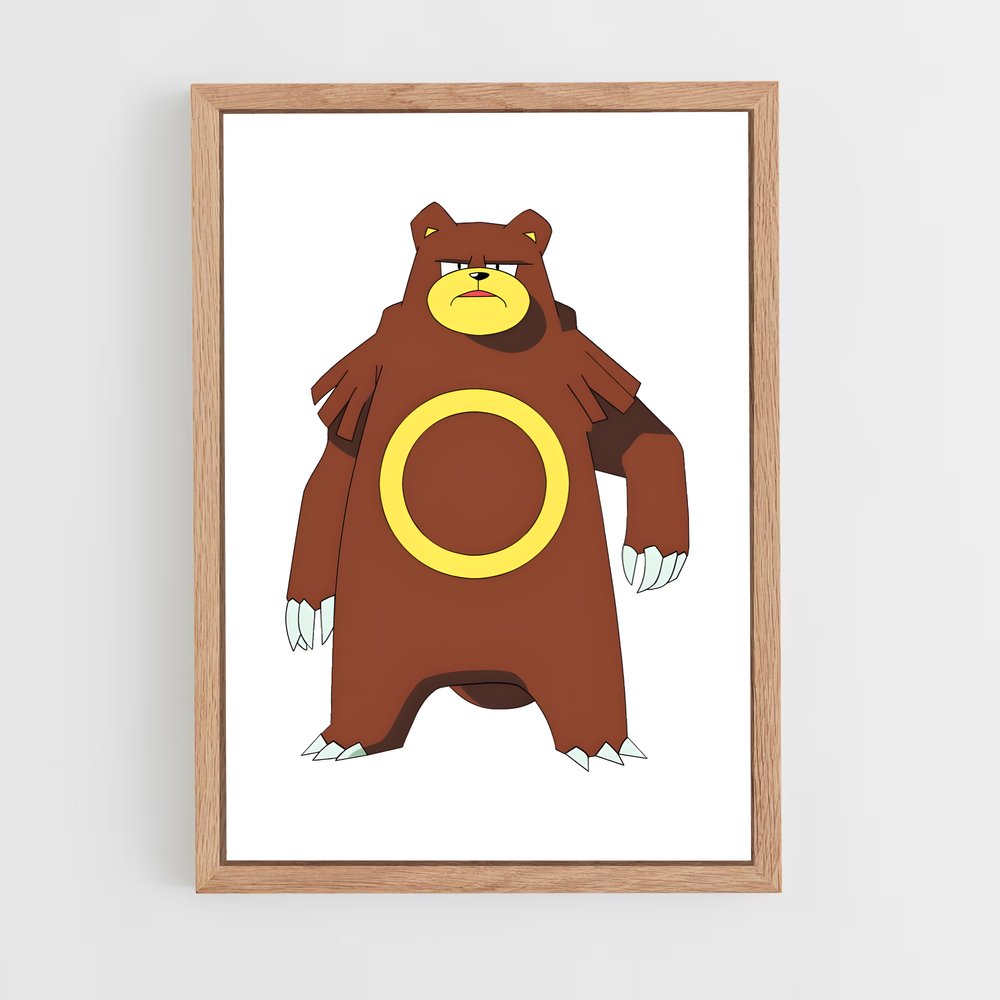 Poster Ours Câlin – affiche Pokemon (vue 4)