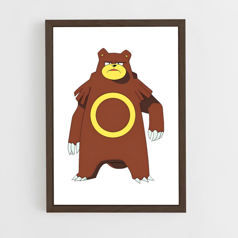 Poster Ours Câlin – affiche Pokemon (vue 5)