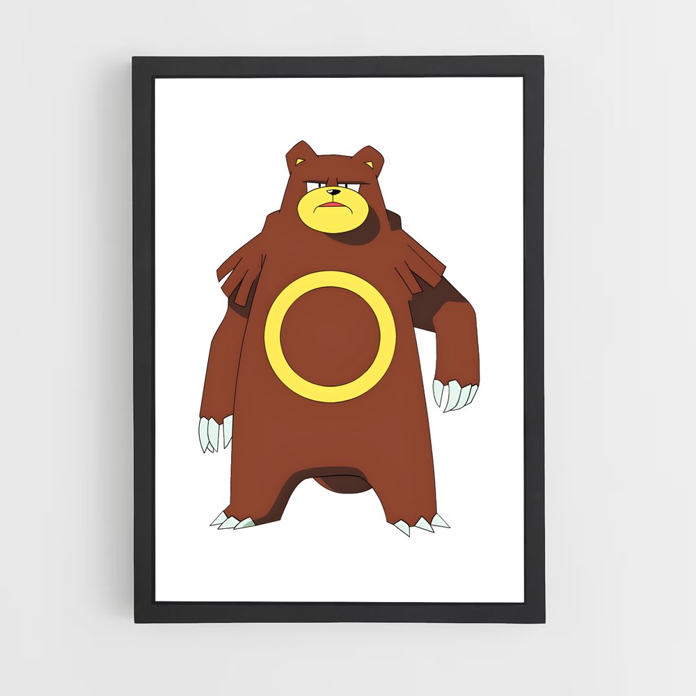 Poster Ours Câlin – affiche Pokemon (vue 2)