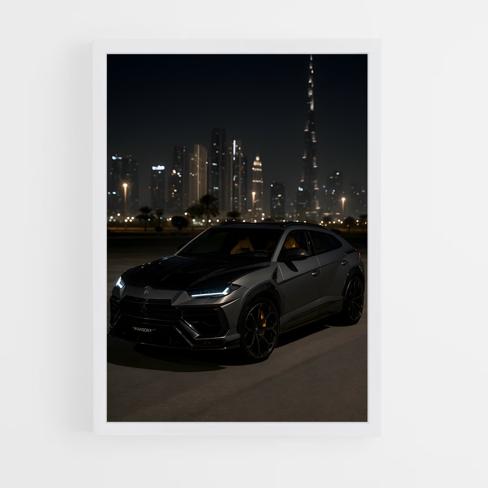 Poster Urus Noir – affiche Lamborghini (vue 3)