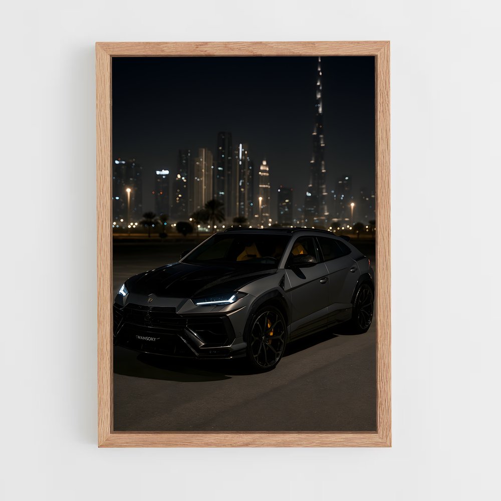 Poster Urus Noir – affiche Lamborghini (vue 4)