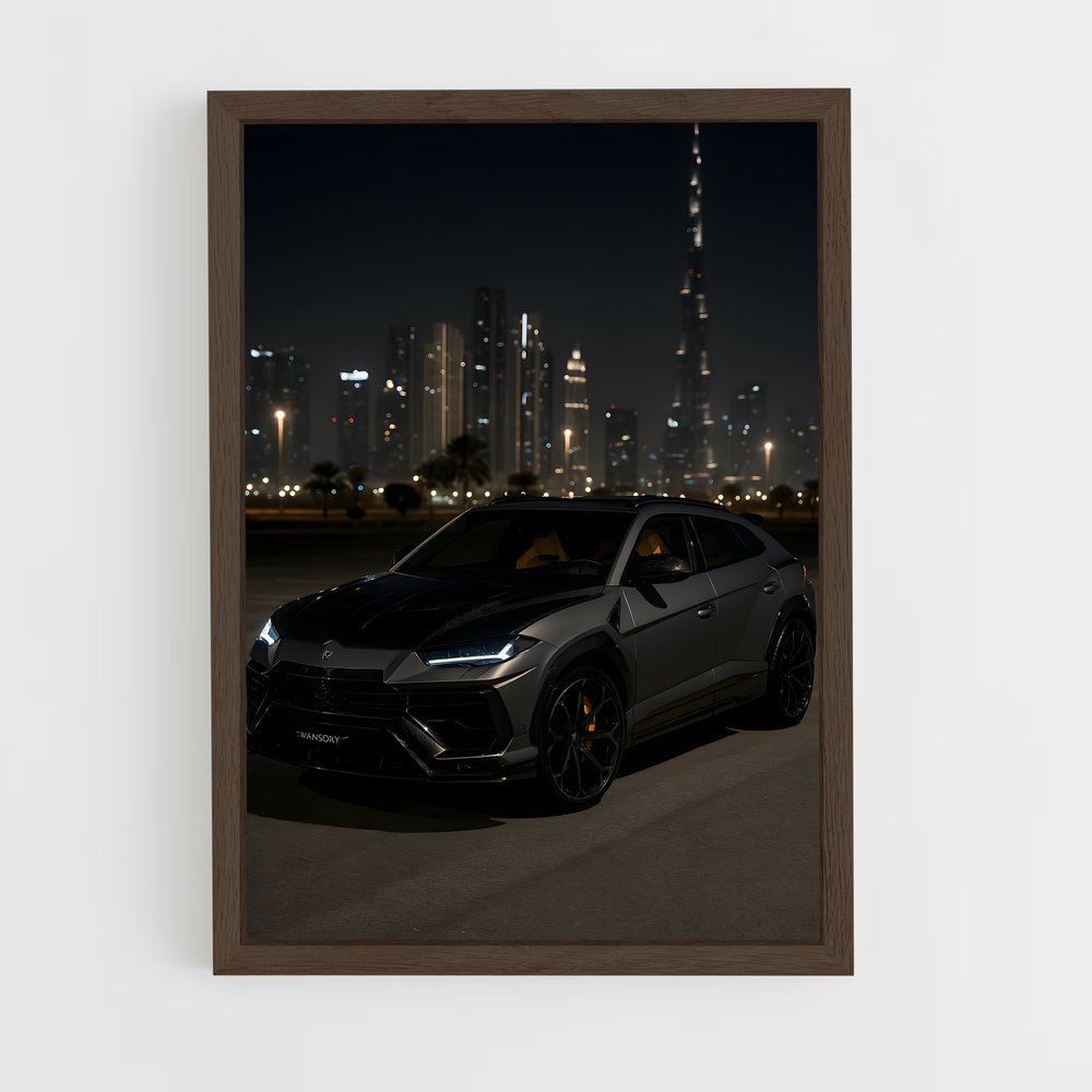 Poster Urus Noir – affiche Lamborghini (vue 5)