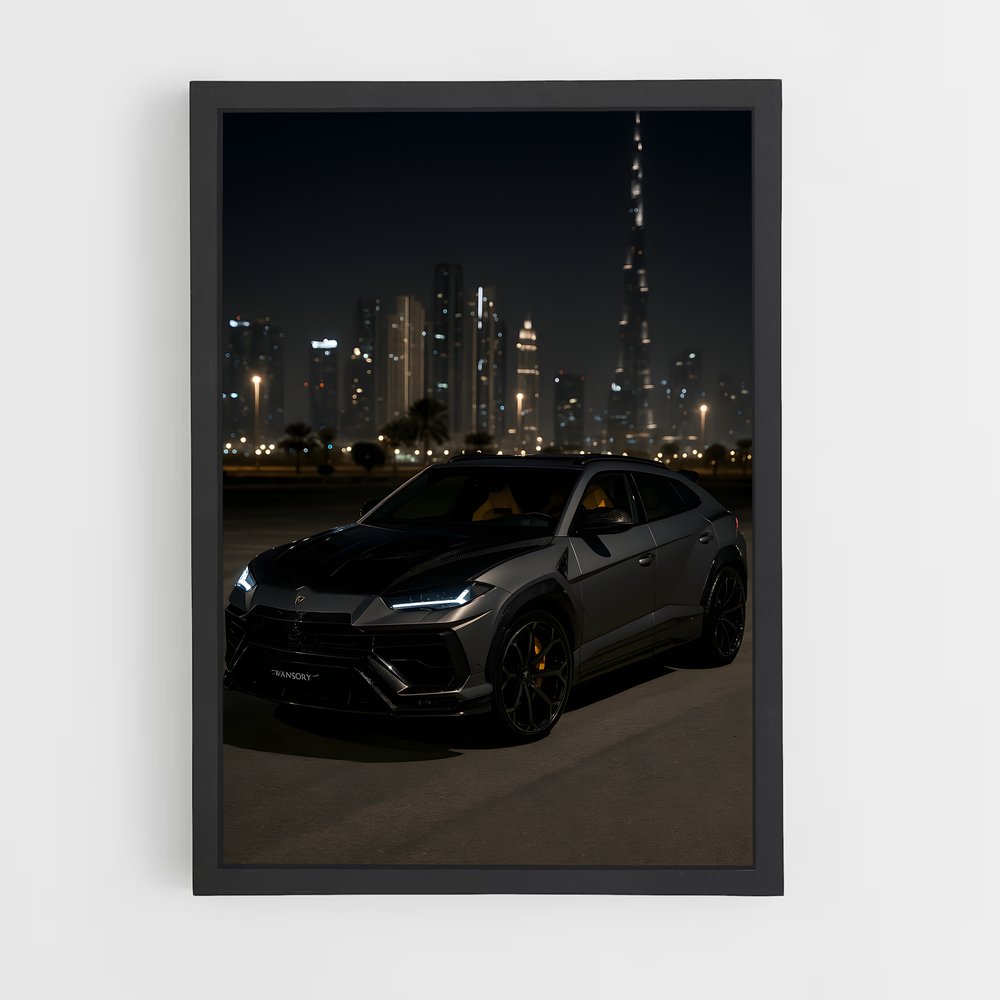 Poster Urus Noir – affiche Lamborghini (vue 2)
