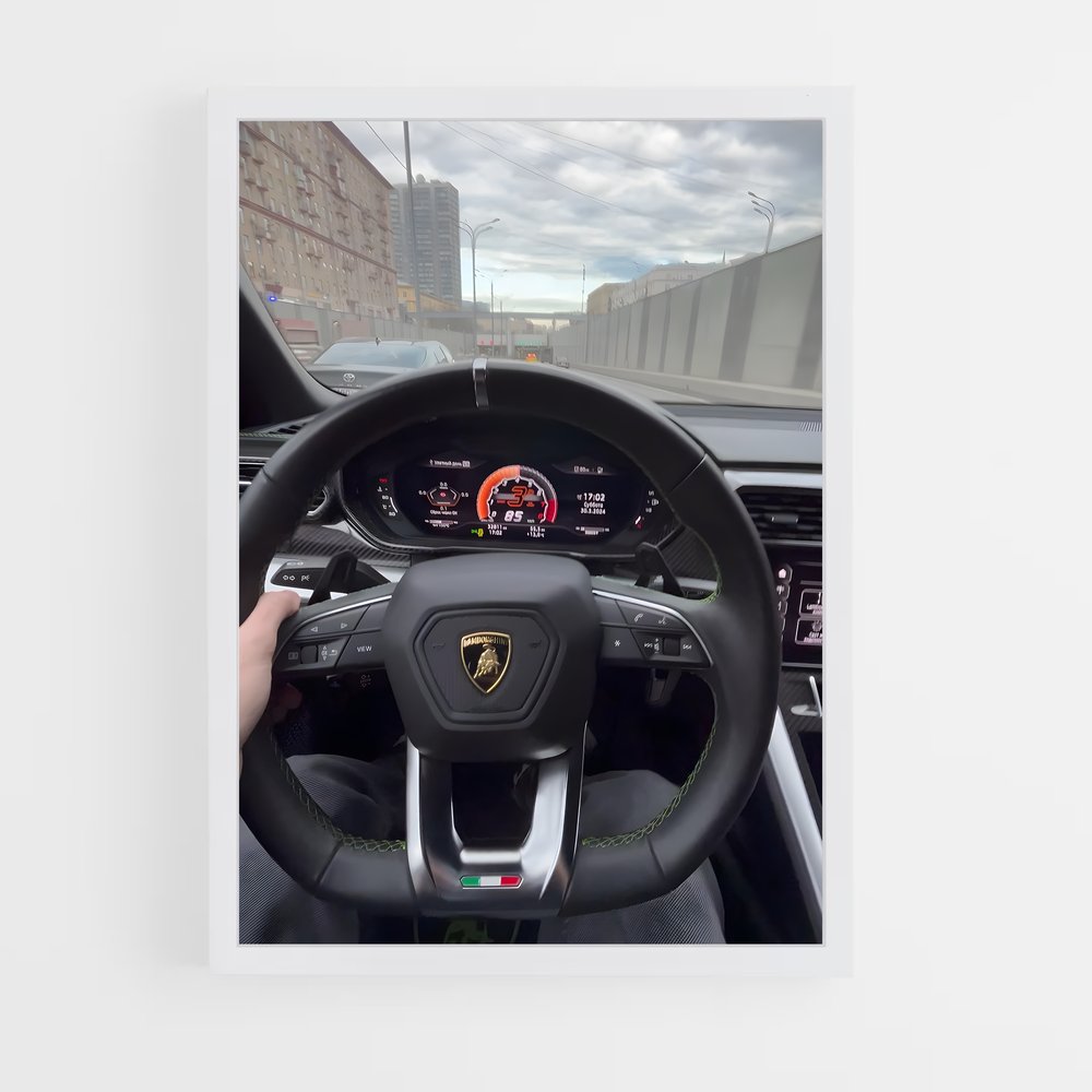 Poster Pilote de L’Aventure – affiche Lamborghini (vue 3)