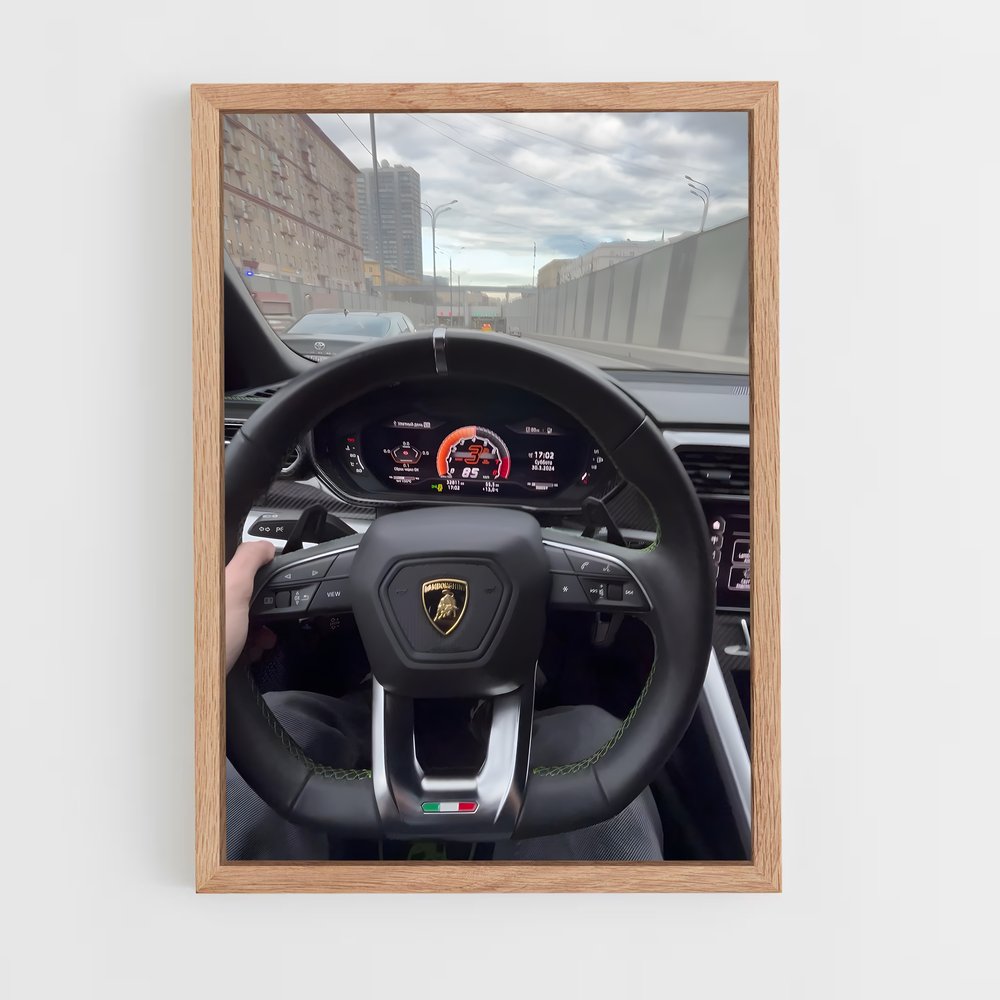 Poster Pilote de L’Aventure – affiche Lamborghini (vue 4)