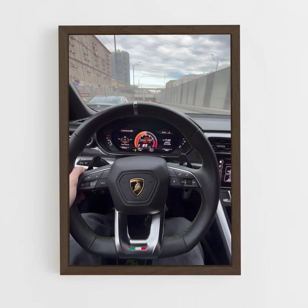Poster Pilote de L’Aventure – affiche Lamborghini (vue 5)