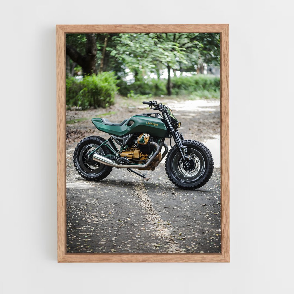 Poster Road Trip Vert – affiche Moto Guzzi (vue 4)