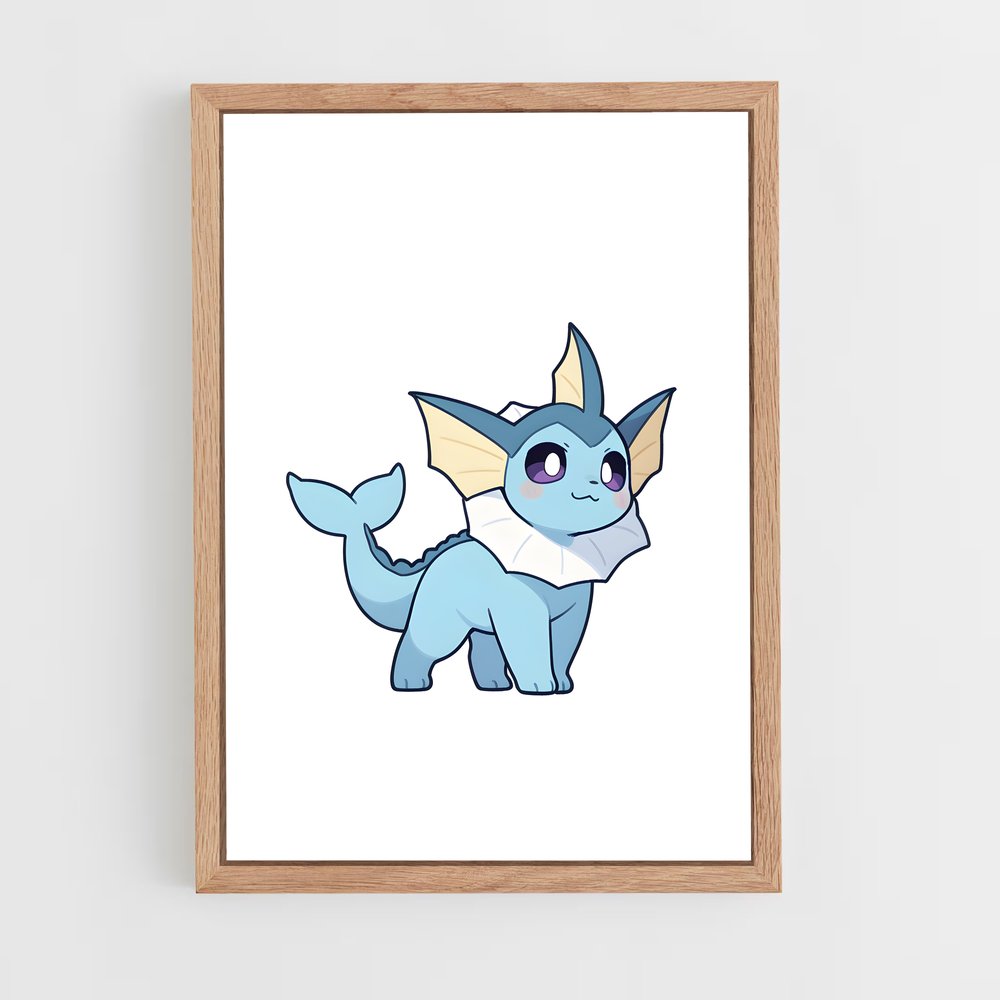 Poster Vaporeon Éclat d'Eau – affiche Pokemon (vue 4)