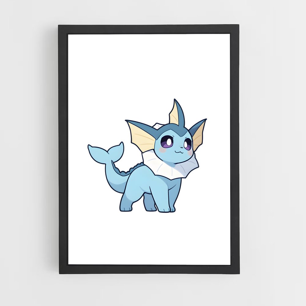 Poster Vaporeon Éclat d'Eau – affiche Pokemon (vue 2)