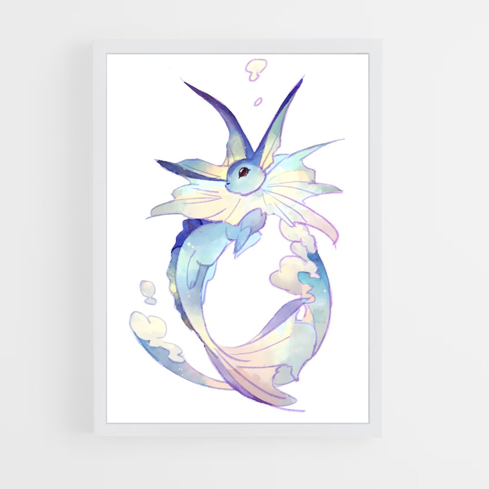 Poster L'Oiseau Aqua – affiche Pokemon (vue 3)