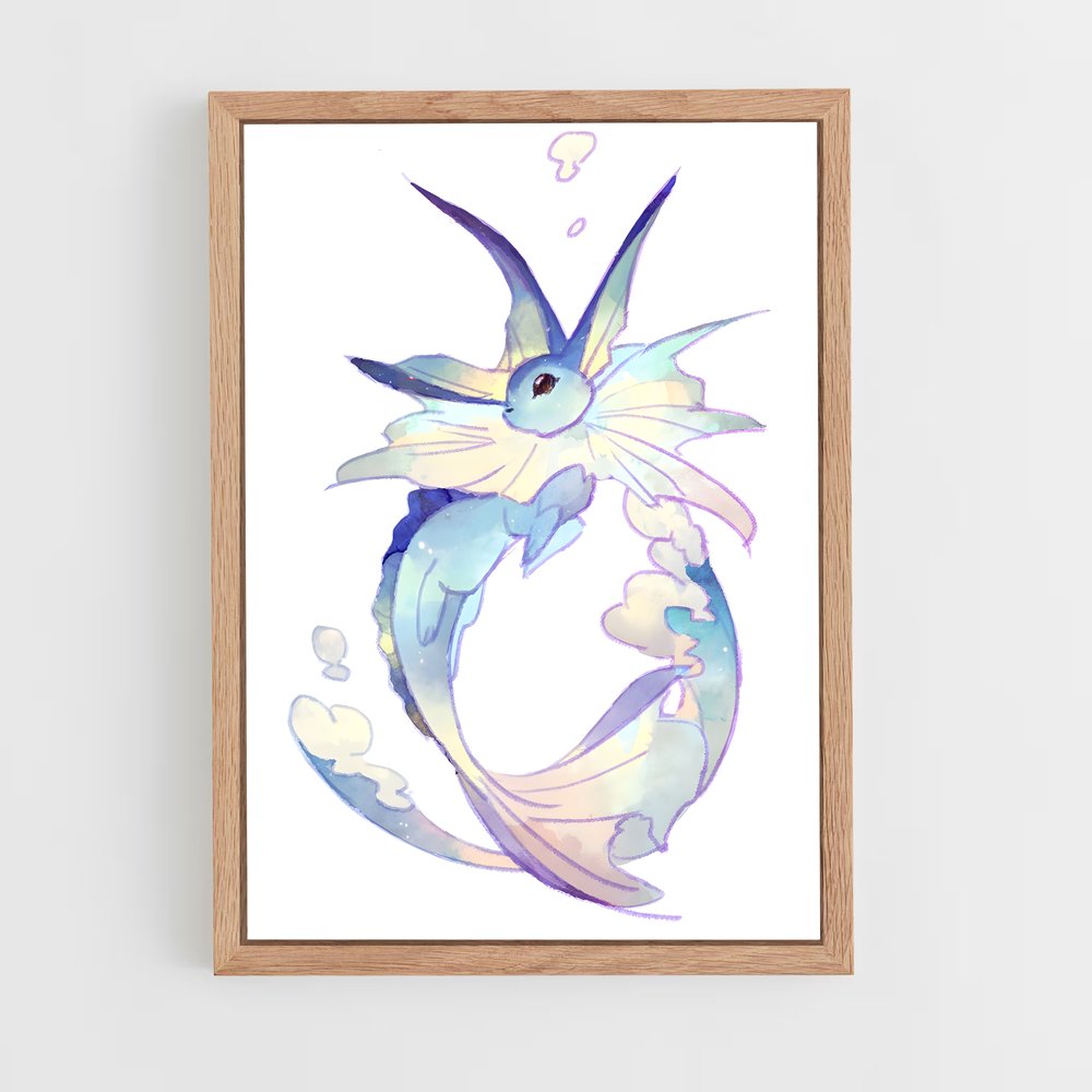 Poster L'Oiseau Aqua – affiche Pokemon (vue 4)