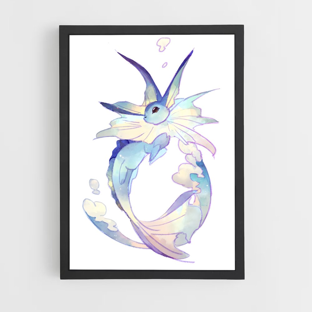 Poster L'Oiseau Aqua – affiche Pokemon (vue 2)
