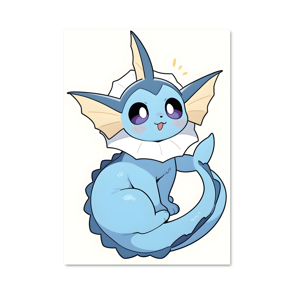 Poster Vaporeon Mystique – affiche Pokemon