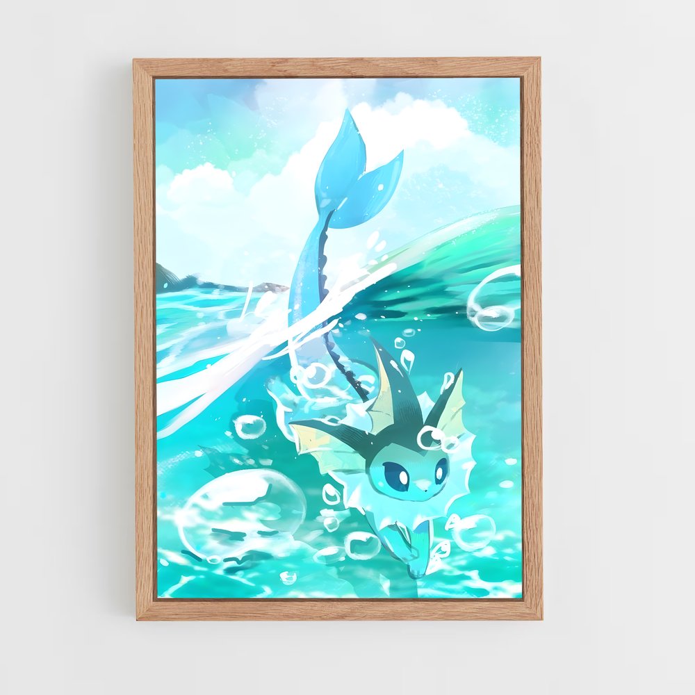 Poster Vaporeon et l'Océan Magique – affiche Pokemon (vue 4)