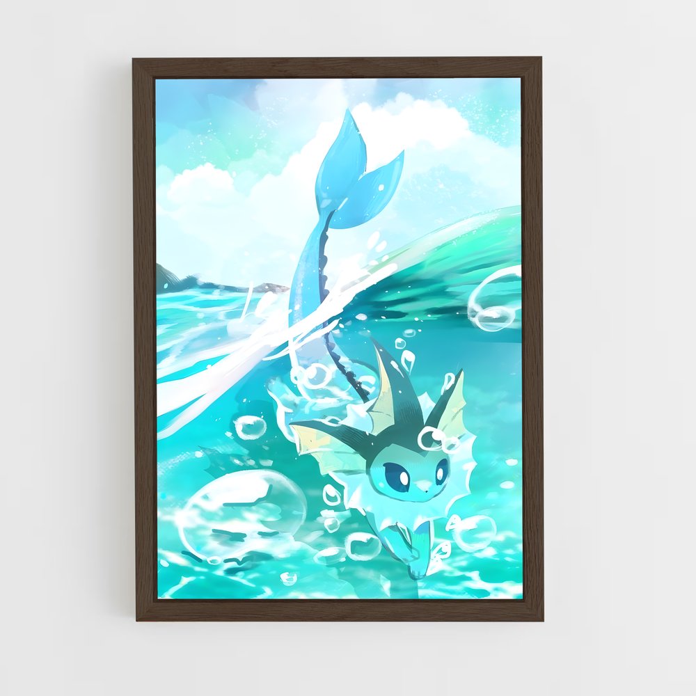 Poster Vaporeon et l'Océan Magique – affiche Pokemon (vue 5)