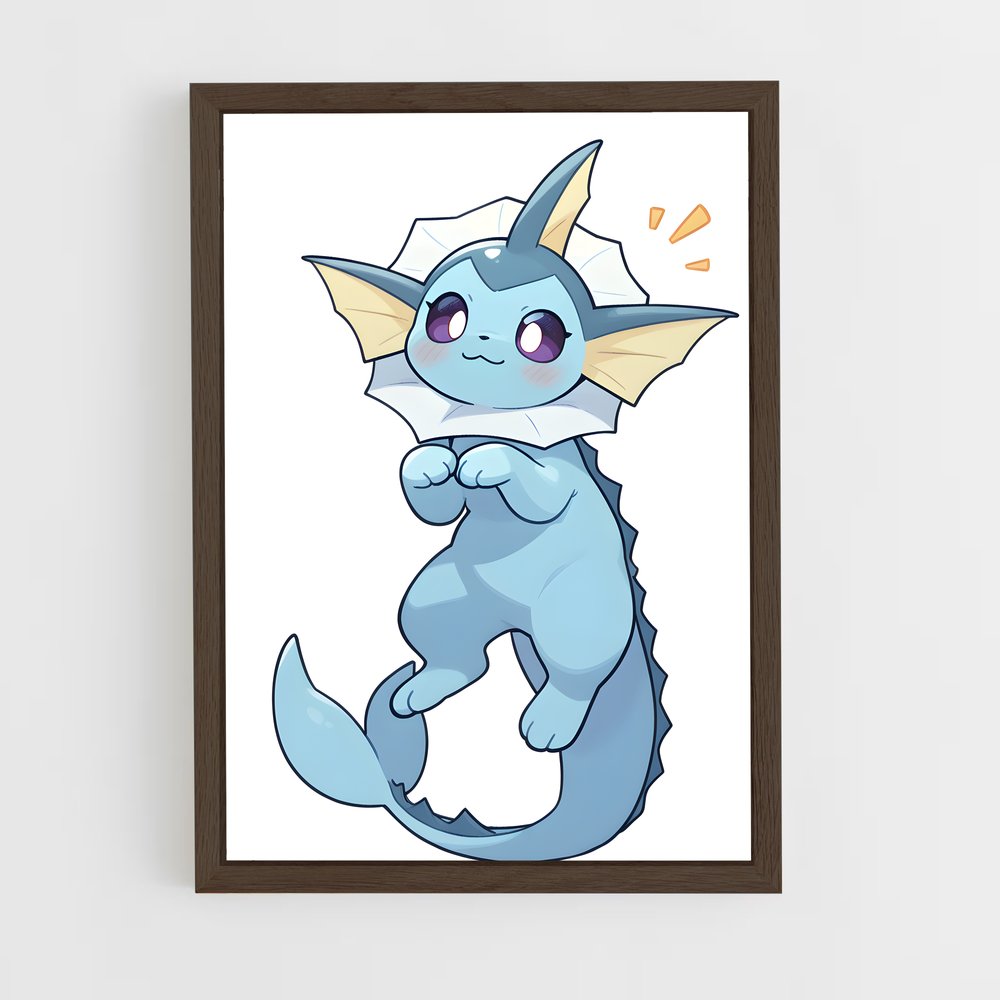 Poster Vaporeon Joyeux – affiche Pokemon (vue 5)