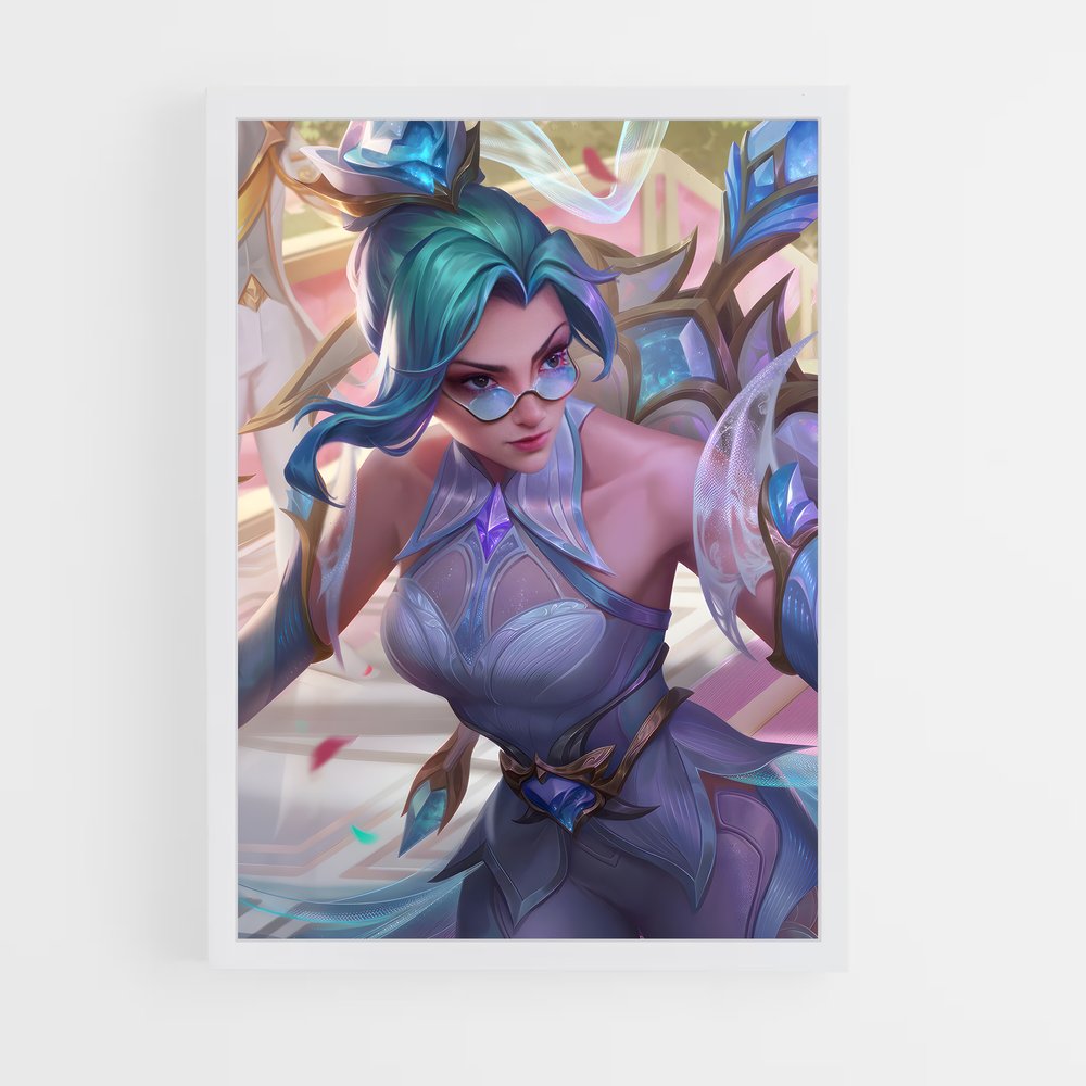 Poster Vayne, L'Épée Azur – affiche League Of Legends (vue 3)