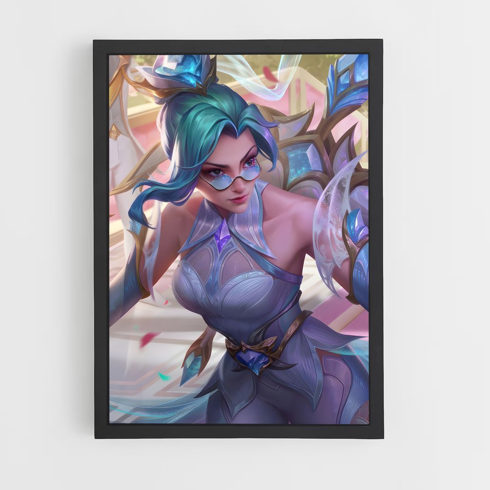 Poster Vayne, L'Épée Azur – affiche League Of Legends (vue 2)