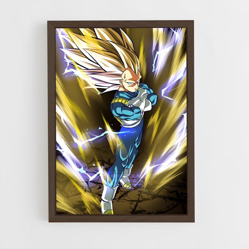 Poster Vegeta Saiyan – affiche Dragon ball fighterz (vue 5)