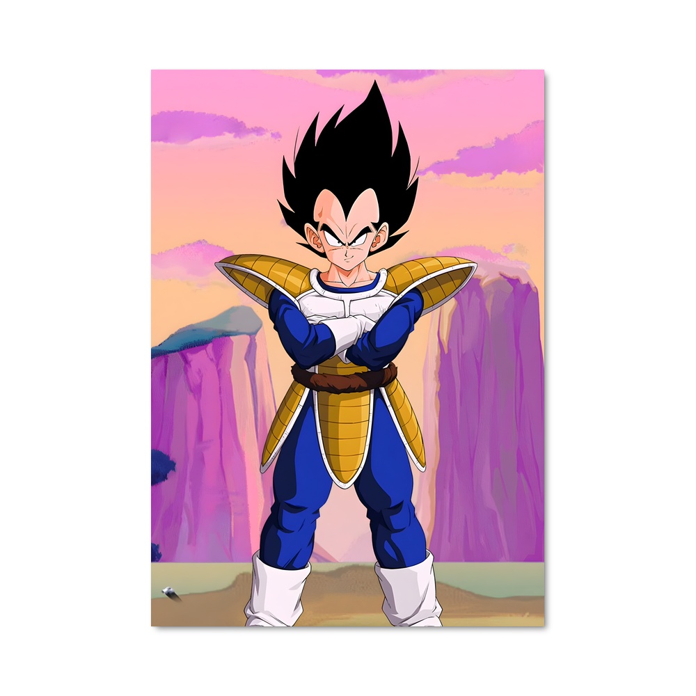 Poster Vegeta en Action