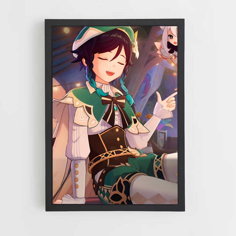 Poster Chat et Chic – affiche Genshin impact (vue 2)