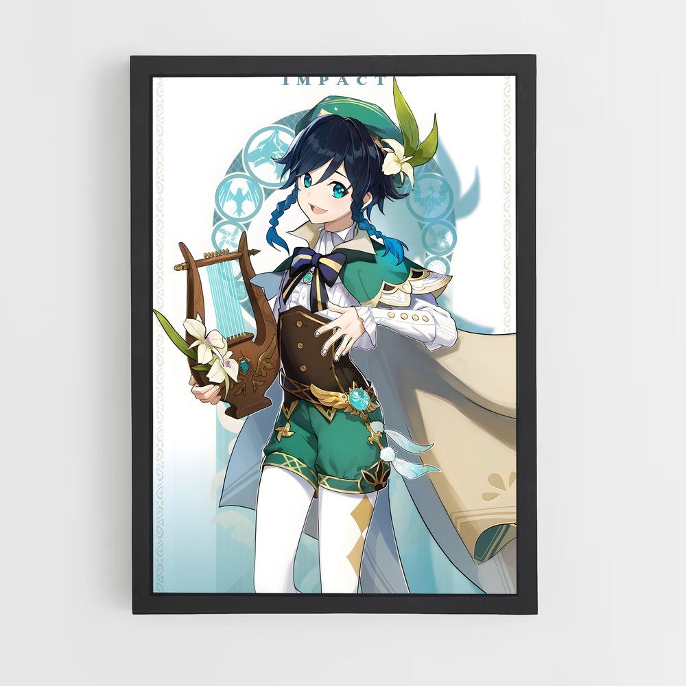 Poster Venti Épée – affiche Genshin impact (vue 2)